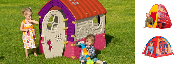 VÝPRODEJ: Dětské stany a domečky v akci a s dopravou zdarma